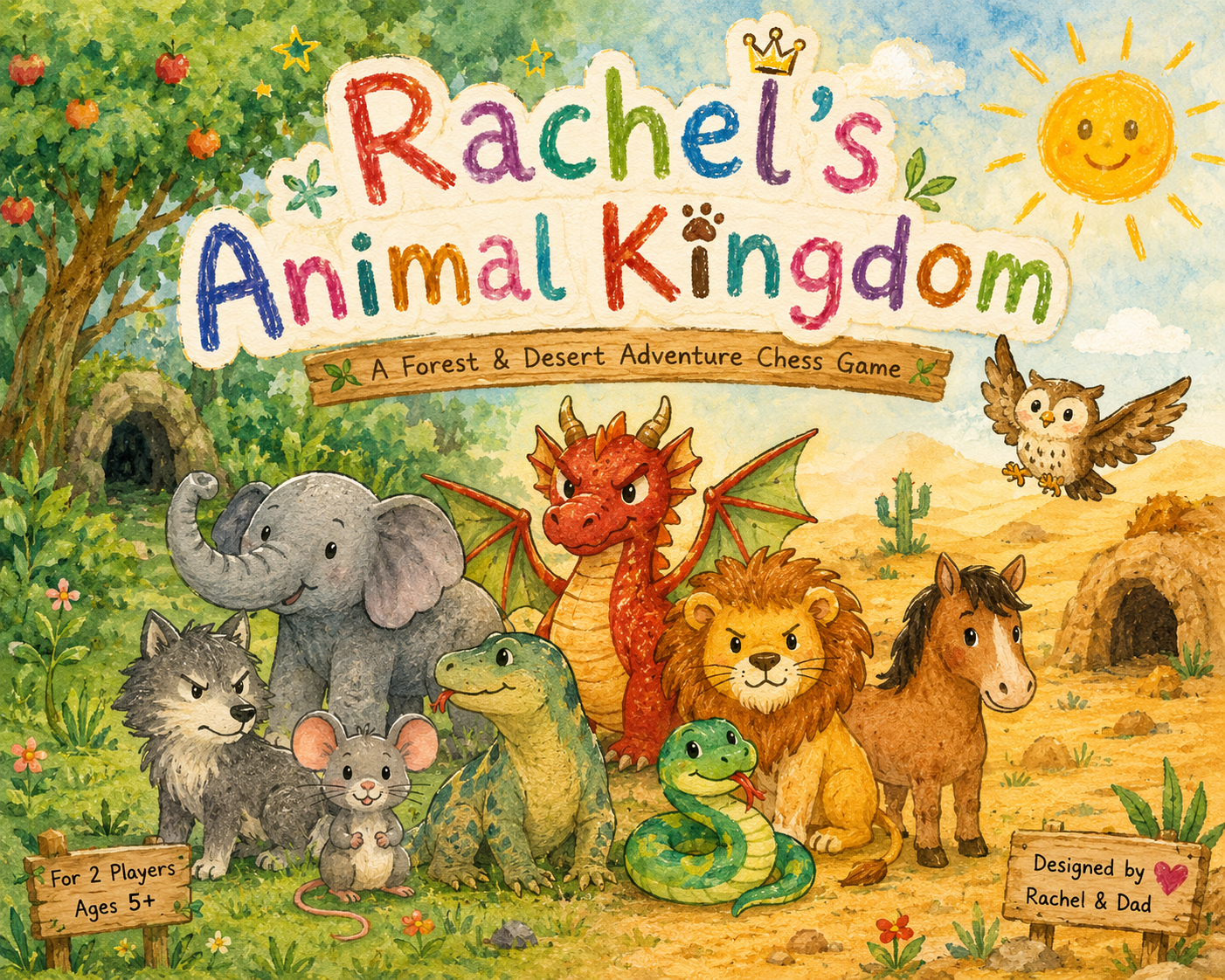 Rachel's Animal Kingdom watercolor cover